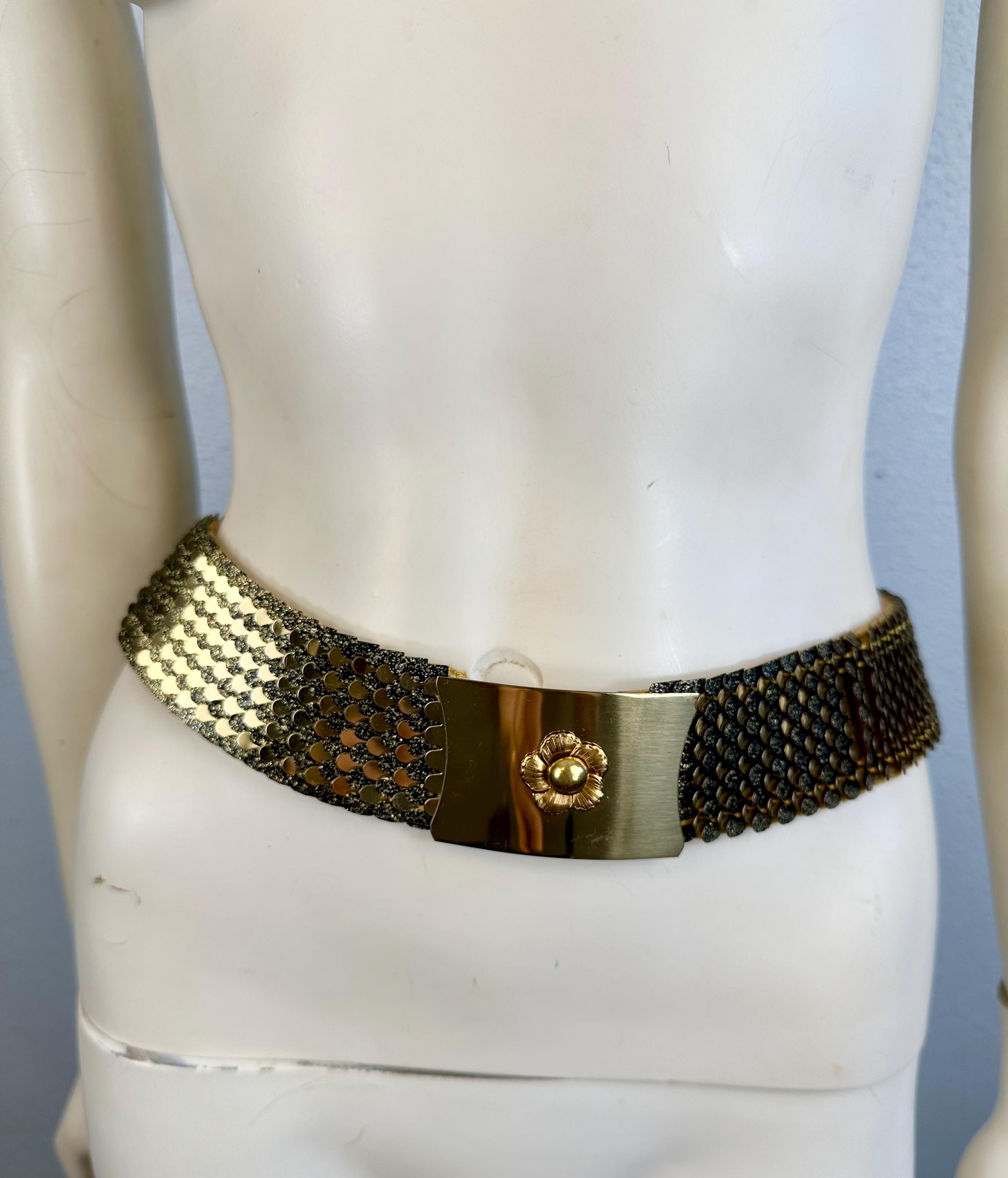 Vintage Gold Scale Belt - Etsy display picture 1