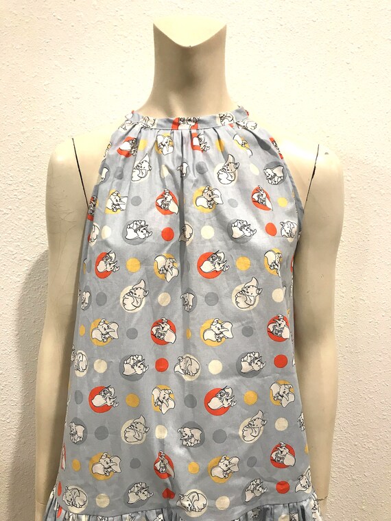 Vintage Disney Dumbo Print Dress, Small - image 5