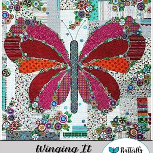 Winging It Butterfly Quilt Pattern 3 sizes