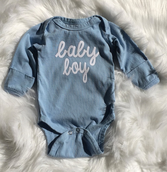 Baby Boy. Blue Bodysuit. Gender Reveal. Baby Shower. Baby Reveal. Hospital Gift. Baby. READY TO SHIP Il_570xn