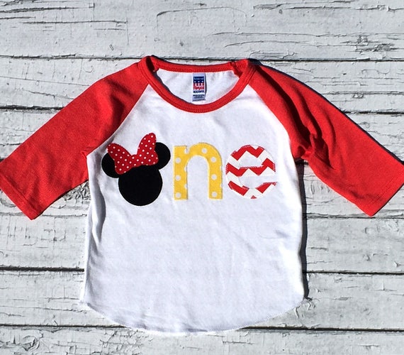 Mouse Birthday. Minnie Mouse. One. Disney.First Birthday.Girl.Shirt.Photo Prop. Birthday Shirt.Ready To Ship.NEW DESIGN Il_570xn