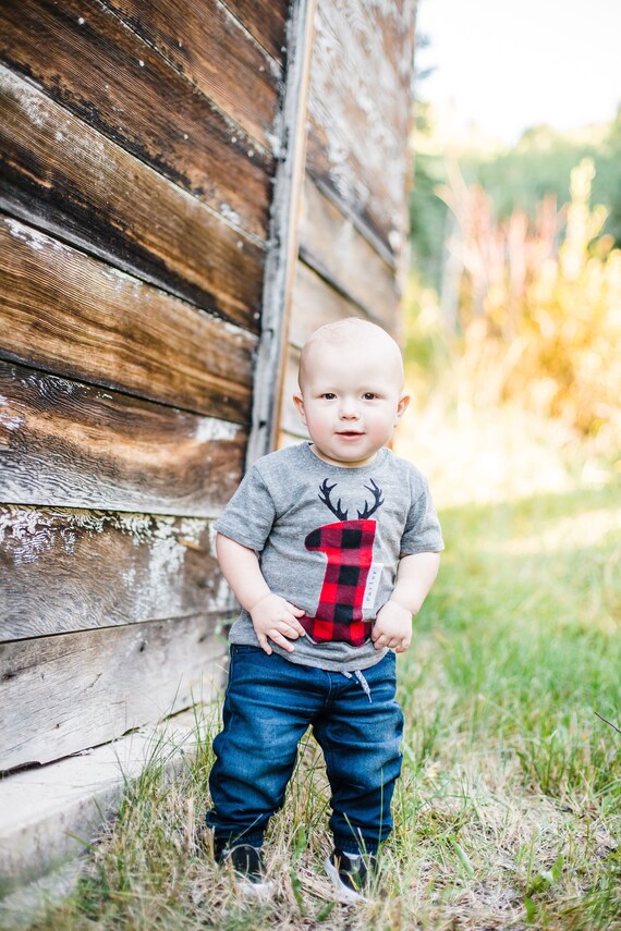 Lumberjack Birthday. Buffalo Plaid 1 Shirt. one. First Birthday. Woodland Theme. Lumberjack Shirt. Il_570xn