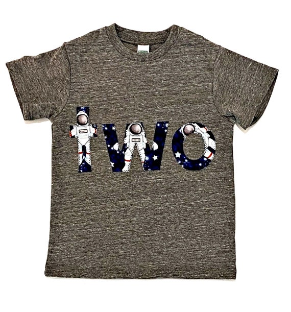 Astronaut Birthday Shirt,Space Birthday Shirt, Second Birthday, 2nd Birthday, Space Theme Birthday,2 Year Birthday,Boy, READY TO SHIP Il_570xn