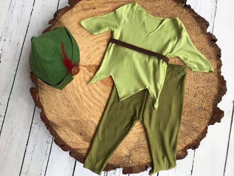 Peter Pan Inspired Newborn Infant Halloween Costume Etsy