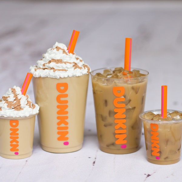 Faux Iced Caramel Coffee Drink for Newborn and Sitter - Infant Baby Girl or Boy - Coffee Lover - Coffee Photography Prop