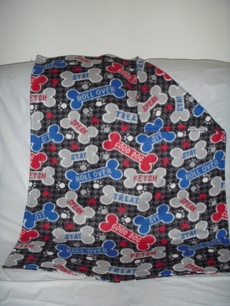 dog bone blanket