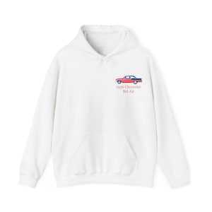1956 Chevy Bel Air, Unisex Heavy Blend™ Hooded Sweatshirt, Classic Chevy Sweatshirt