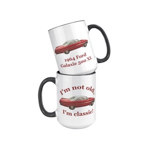 1964 Ford Galaxie 500 XL 15 oz mug, Classic Ford Galaxie, Mug, 1964 Ford Mug, Classic Car Mug, Gift Mug for Classic Car Lovers, 1960s Cars