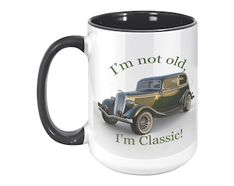 1934 Ford Victoria-mok - mok 15 oz - klassieke autoliefhebber cadeau - vintage auto koffiekopje - retro Ford Vicky Collector's Item