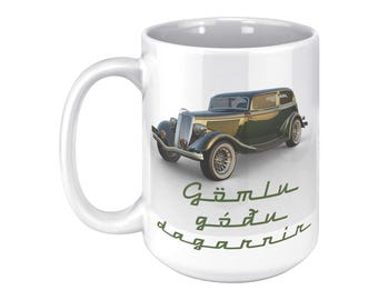 1934 Ford Victoria-mok - mok 15 oz - klassieke autoliefhebber cadeau - vintage auto koffiekopje - retro Ford Vicky Collector's Item