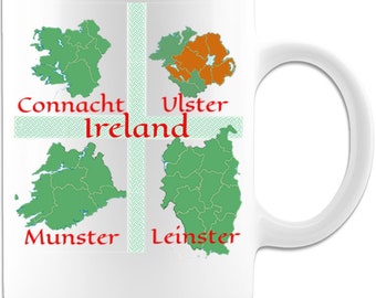 IRELAND IRISH iron-on PATCH COAT OF ARMS ULSER MUNSTER LEINSTER CONNACHT SHIELD 