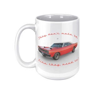 Orange 1969 SuperBEE Mug | Classic Car Lover&#39;s Collectible | Unique Gift for Muscle Car Fans 15oz Accent Mug