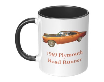 1969 Plymouth Road Runner, 11 oz mug, I&#39;m not old I&#39;m Classic Mug, Classic Car Lover Coffee Mug,  Classic Car Coffee Mug, 1969 Road Runner
