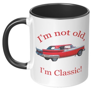 1959 Ford Galaxie 500 Coffee Mug, Ford Lovers Mug, Galaxie 500 Mug, Classic Car Lovers Mug, Gift for people born in 1959, Ford Fan Gift Mug