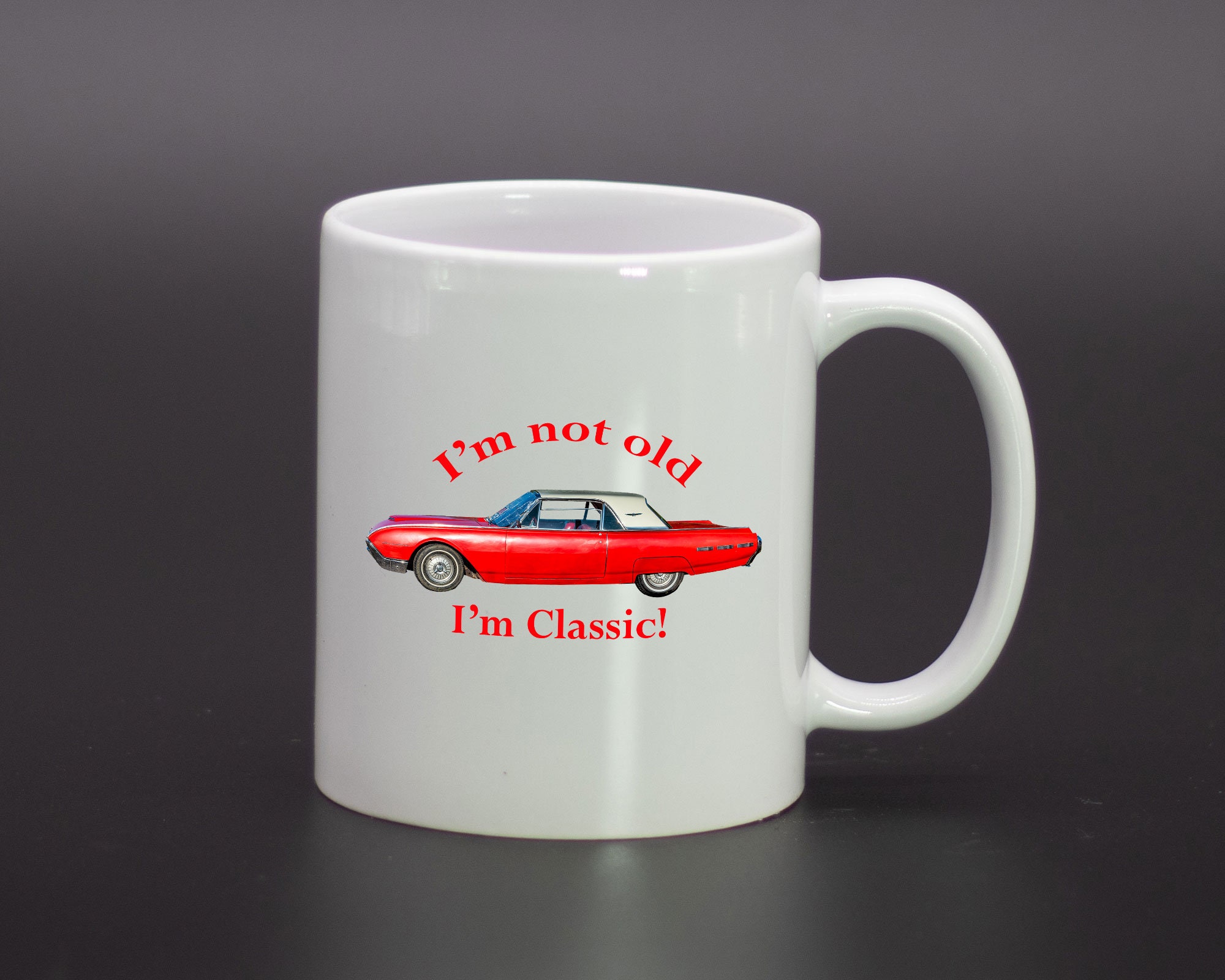 Classic Car Coffee Mug 1962 Ford Thunderbird Car Lover Mug Etsy