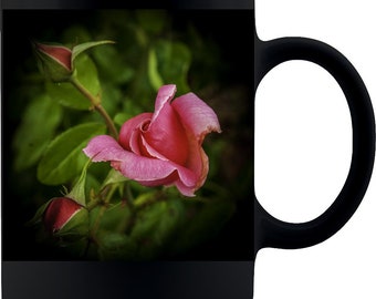 Mother’s Day Floral Gift Mug, Rose Mug for Mom, Floral Mug for Mother’s Day, Pink Rose Coffee Mug, Gift Mugs for Flower Lovers, Flower Lover