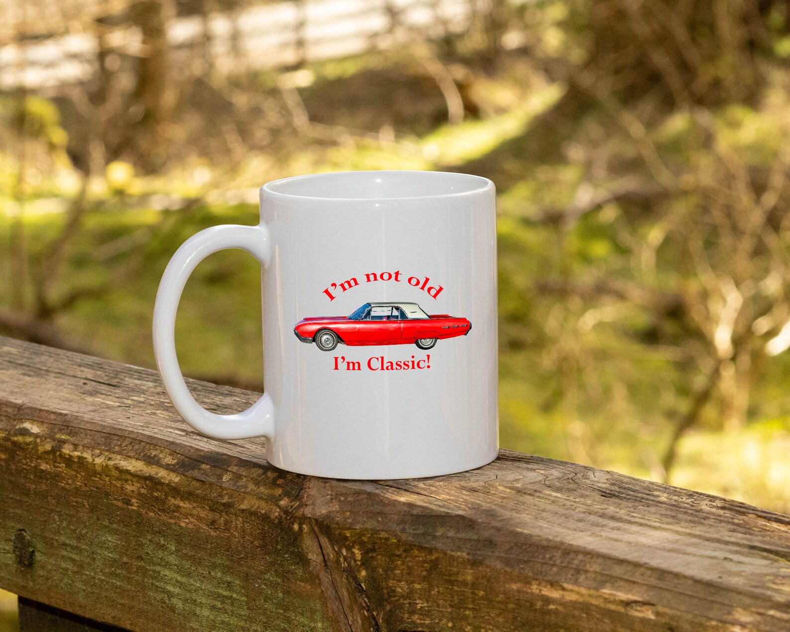 Classic Car Coffee Mug 1962 Ford Thunderbird Car Lover Mug Etsy