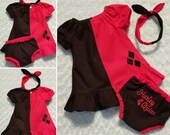 Harley Quinn Peasant Dress Outfit.