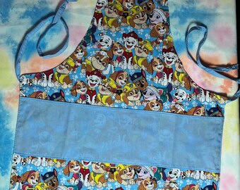 Kids Apron Size 3t-5t Puppy Patrol One Of A Kind *Free Shipping*