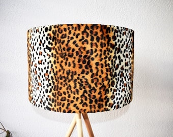 Animal print lampshade, Leopard print lamshade