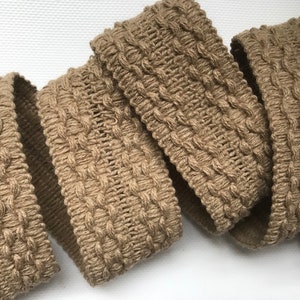Decorative trim by yard - 1 3/4&quot; 4cm trim - coffee brown colour - sewing supply - upholstery trim - curtain & lamp shade edging
