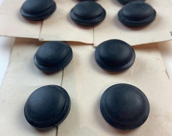 Lot De 4 Boutons Vintage En Plastique - 33 Mm - Coupeille Beige Foncé Et Crème