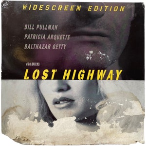Vintage American US Laservision Videodisc Lost Highway Movie NTSC Digital Media Memorabilia Collector c1997 / EVE