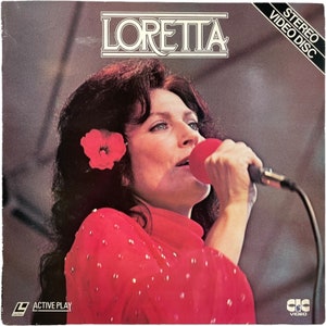 Vintage English Laservision Videodisc Loretta Movie PAL SECAM Digital Media Memorabilia Collector c1981 / EVE