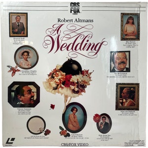 Vintage English Laservision Two Disc Videodisc A Wedding Movie PAL SECAM Digital Media Memorabilia Collector c1984 / EVE