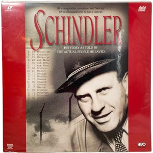 Vintage American US Laservision Videodisc Schindler Movie NTSC Digital Media Memorabilia Collector c1994 / EVE