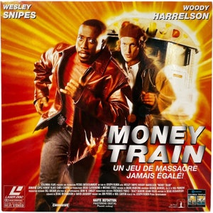 Vintage French Laservision Videodisc Money Train Movie PAL Digital Media Memorabilia Collector c1995 / EVE