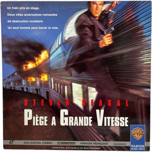 Vintage French Laservision Videodisc Piege A Grande Vitesse Movie PAL Digital Media Memorabilia Collector c1995 / EVE