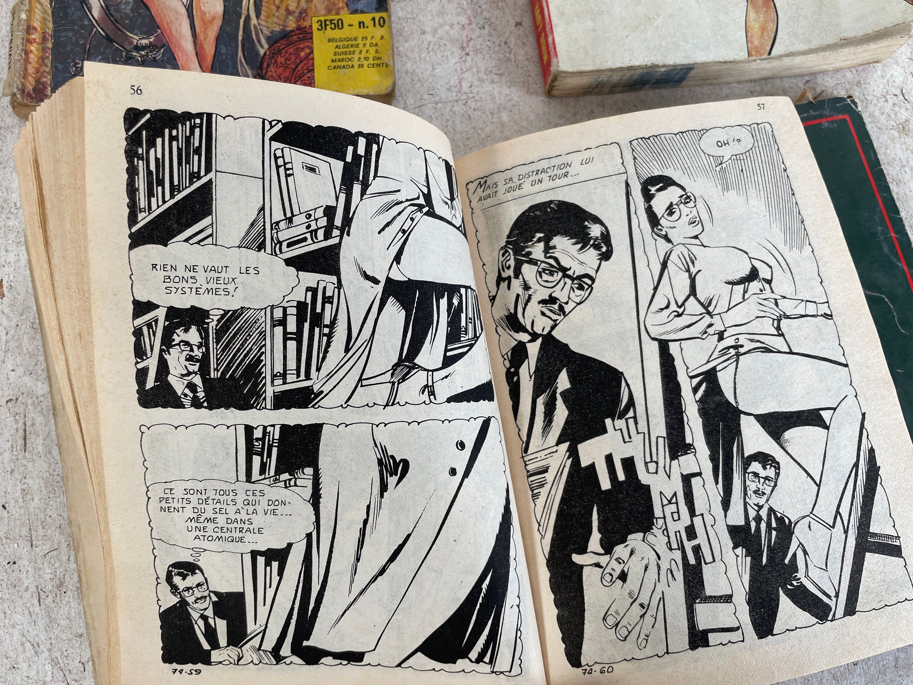 Vintage francés adultos cómics cómic x18 novelas muy gráficas libros  colección libro recuerdos coleccionista raro alrededor de 1970 / EVE -   México