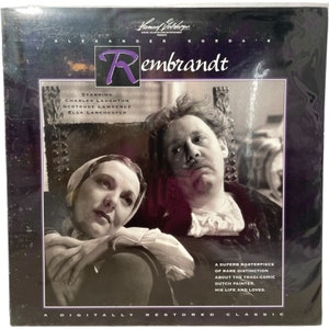 Vintage American US Laservision Videodisc Rembrandt Movie NTSC Digital Media Memorabilia Collector c1994 / EVE