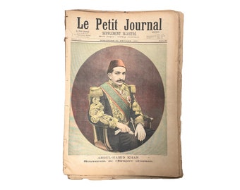 Antique French Job Lot Le Petit Journal Newspaper Supplement Illustre Number 322 to 340 Illustrations 8 Pages Per Edition Year 1897 / EVE