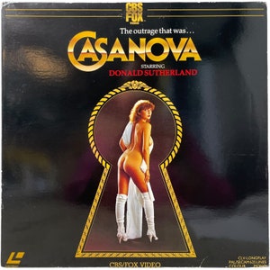 Vintage English Laservision Two Disc Videodisc Casanova Movie PAL SECAM Digital Media Memorabilia Collector c1983 / EVE