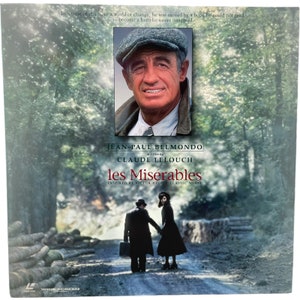 Vintage American US Laservision Videodisc Les Miserables Movie NTSC Digital Media Memorabilia Collector c1996 / EVE