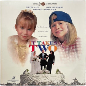 Vintage American US Laservision Videodisc It Takes Two Movie NTSC Digital Media Memorabilia Collector c1995 / EVE