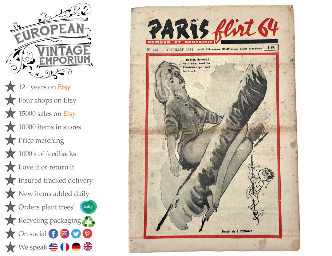 Album Paris Flirt N°4, Humour Et Fantaisie, 1968, état Correct