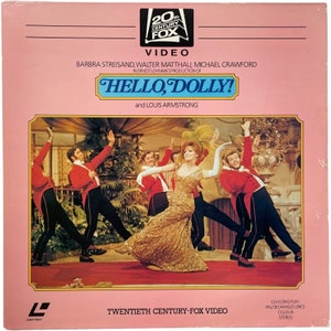 Vintage English Laservision Two Disc Videodisc Hello Dolly Movie PAL SECAM Digital Media Memorabilia Collector c1982 / EVE