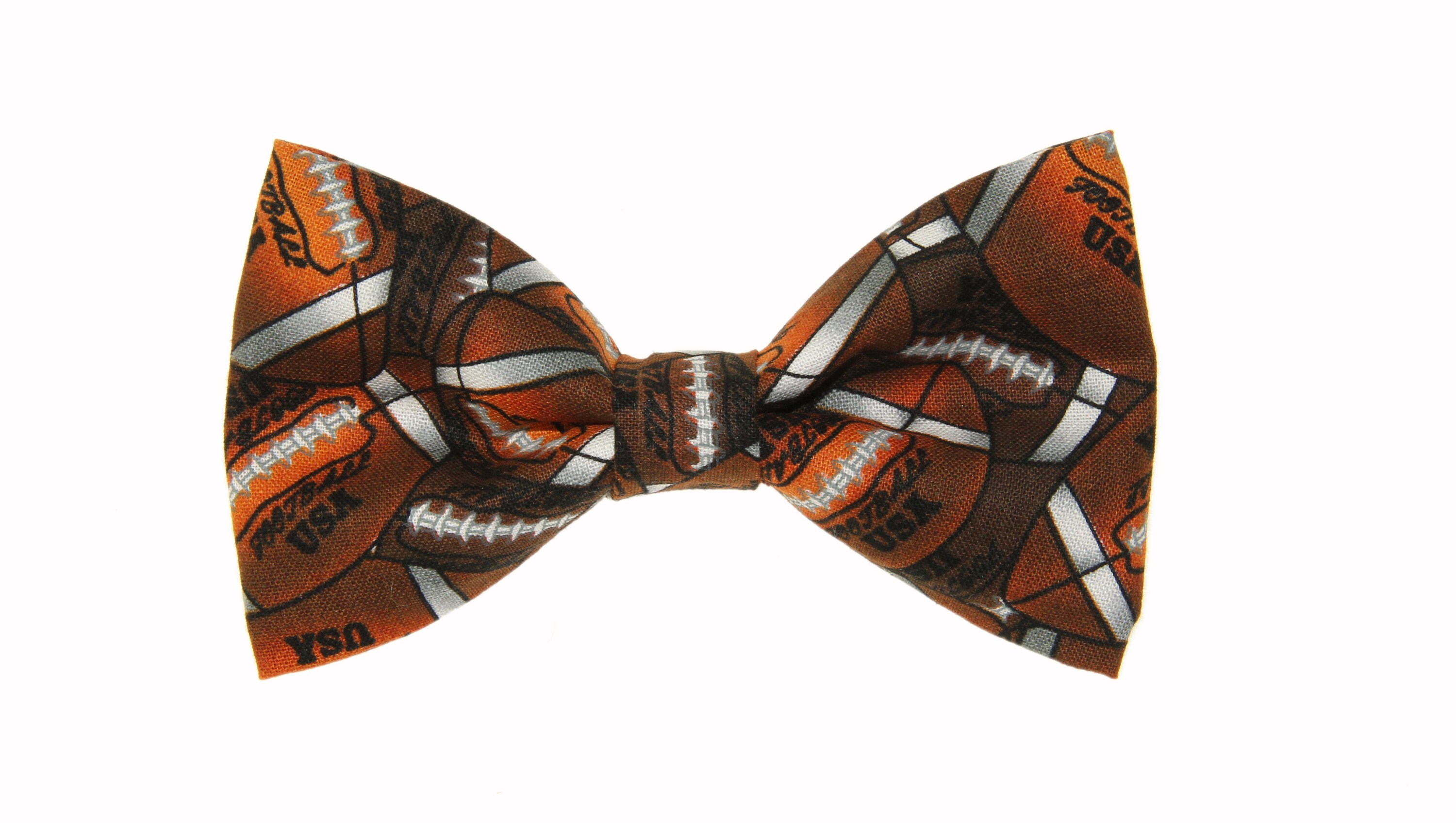 Football USA ClipOn Cotton Bow Tie Bowtie Sports Bowtie Etsy