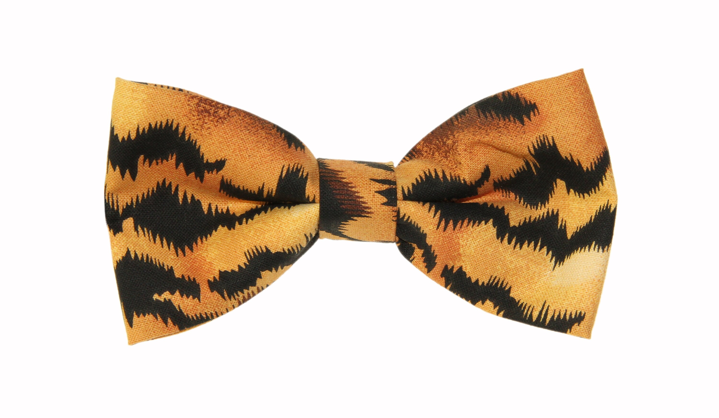 Tiger Print ClipOn Cotton Bow Tie Men's Bow Tie Boys Etsy