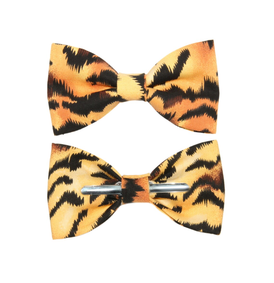 Tiger Print ClipOn Cotton Bow Tie Men's Bow Tie Boys Etsy