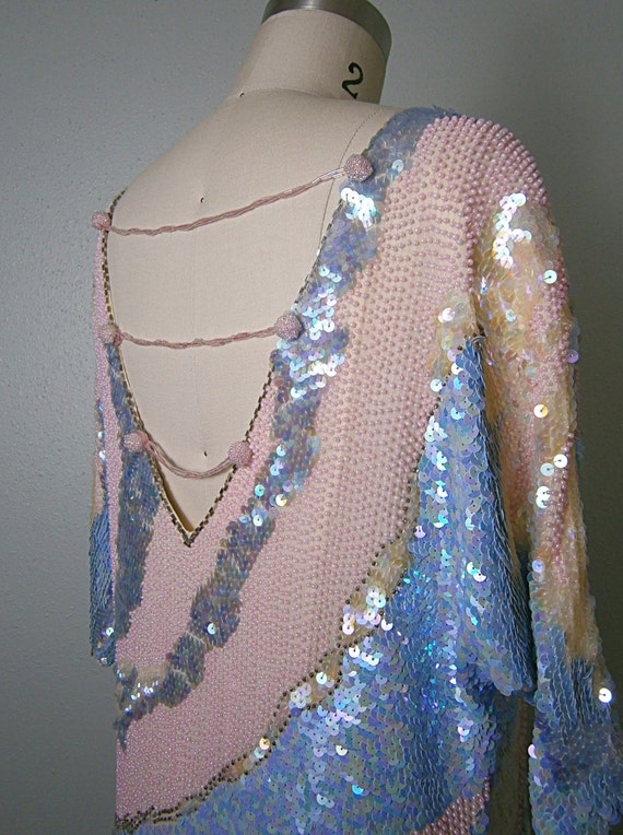 Iridescent Sequin Dress // Pastel Spring Wedding … - image 4