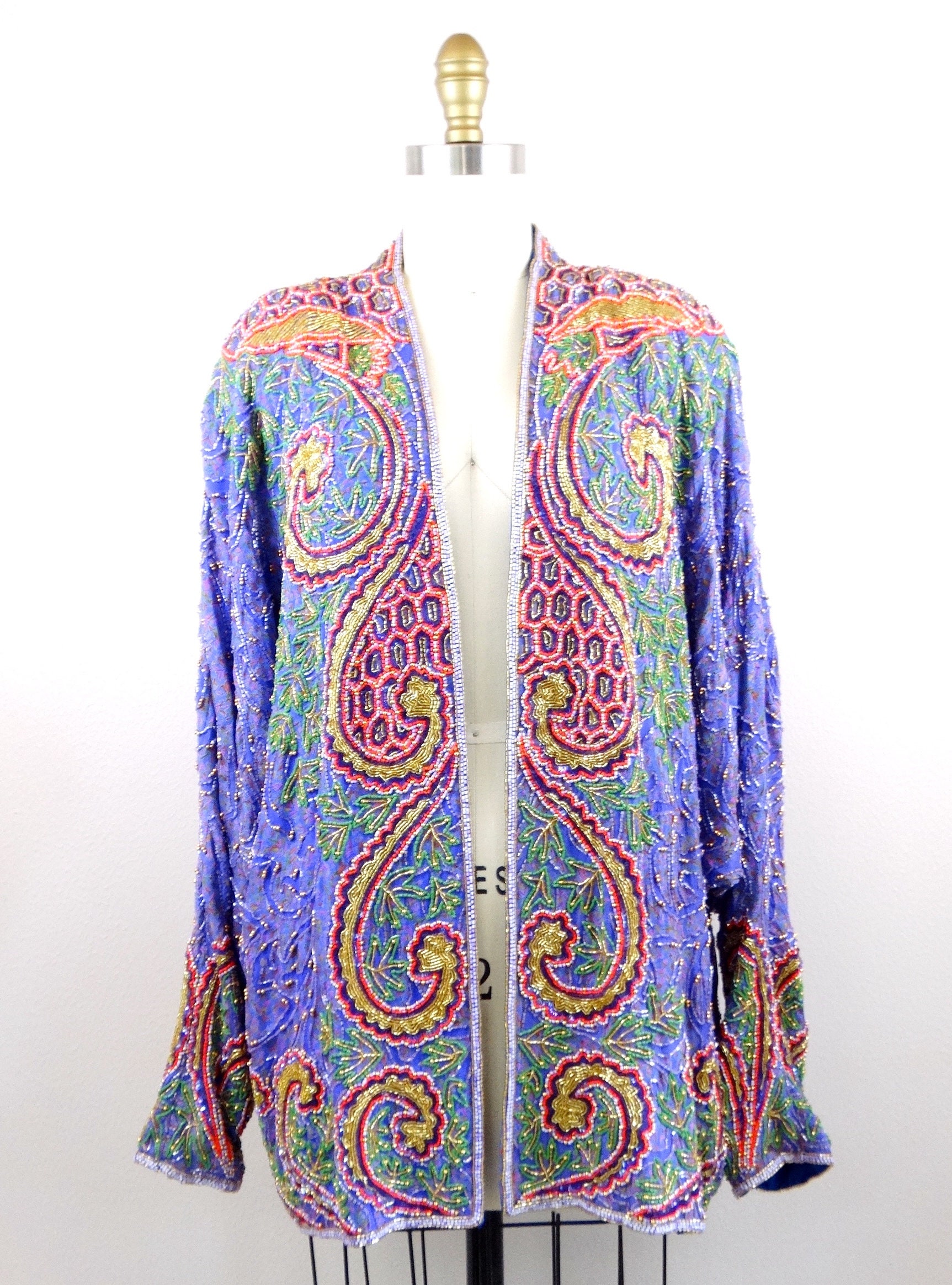 Plus size shop beaded jacket