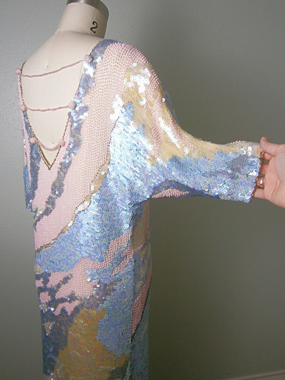 Iridescent Sequin Dress // Pastel Spring Wedding … - image 5