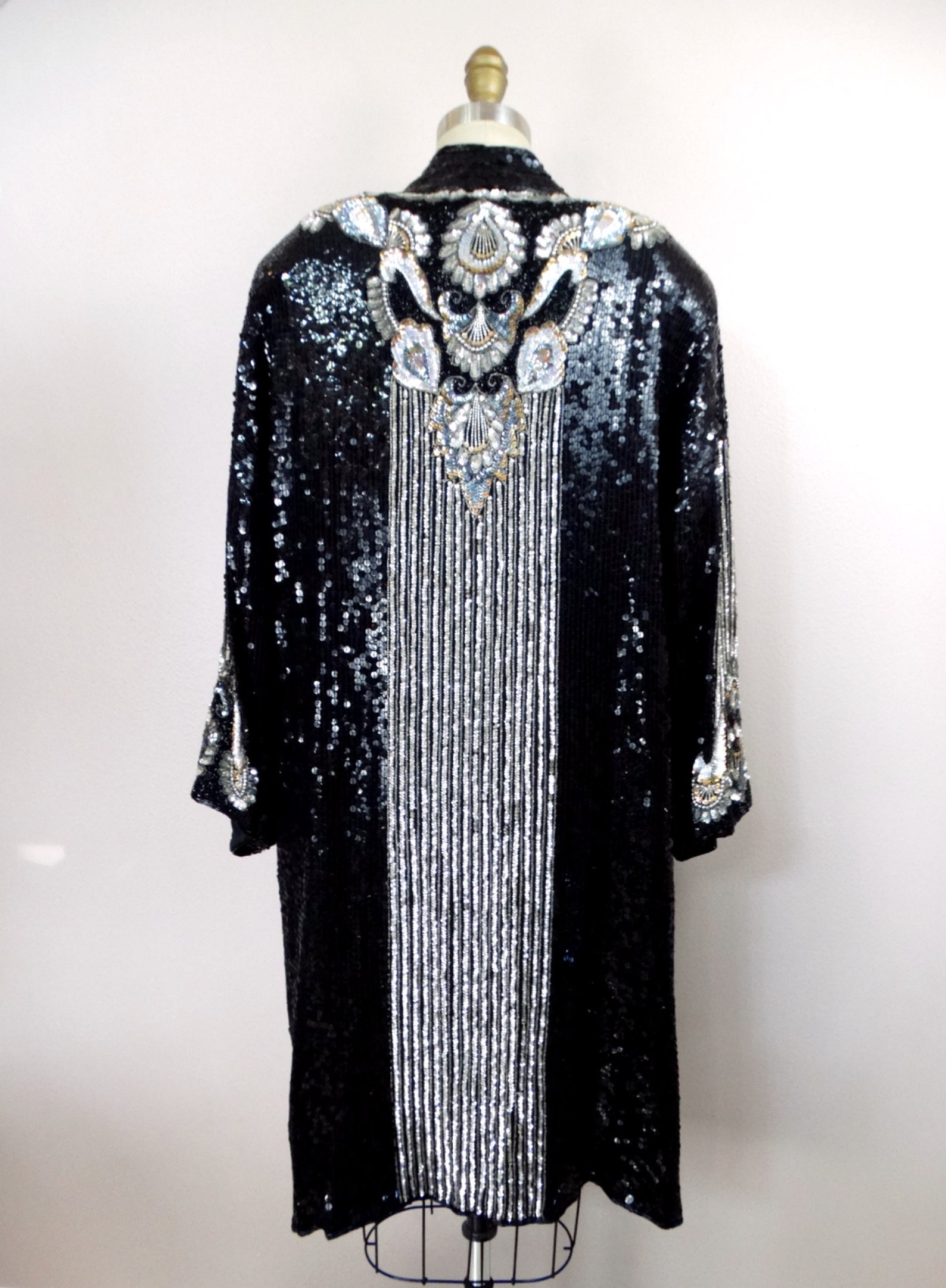 beaded kimono dress