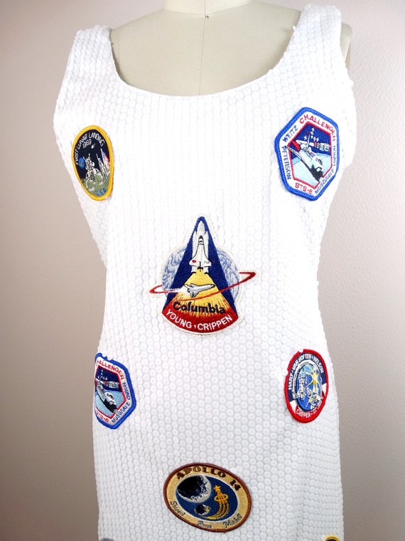 90s NASA Sequined Dress / RARE 1990’s Vintage Des… - image 3