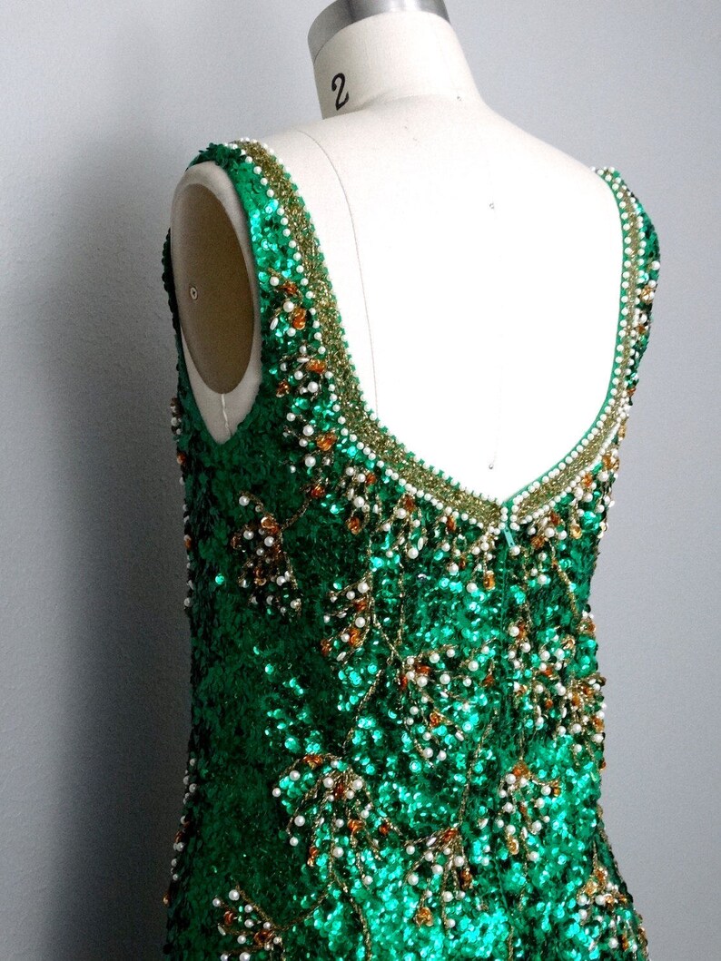 emerald green sequin