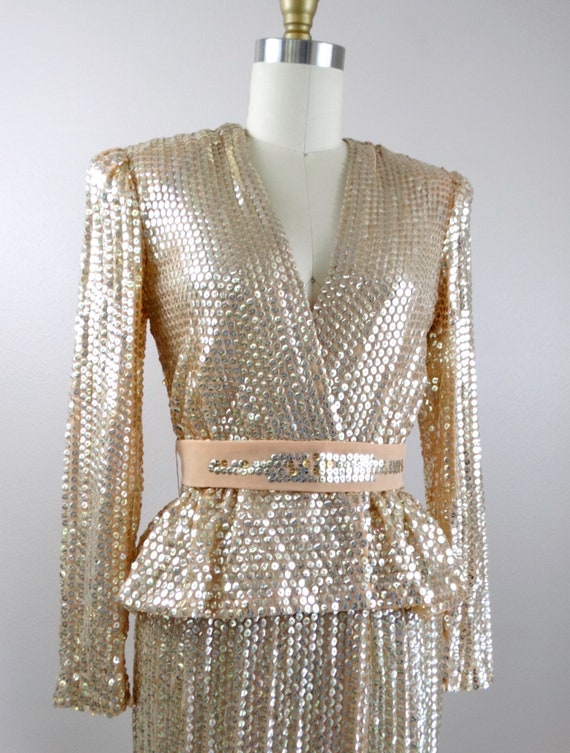 70s dress sequin